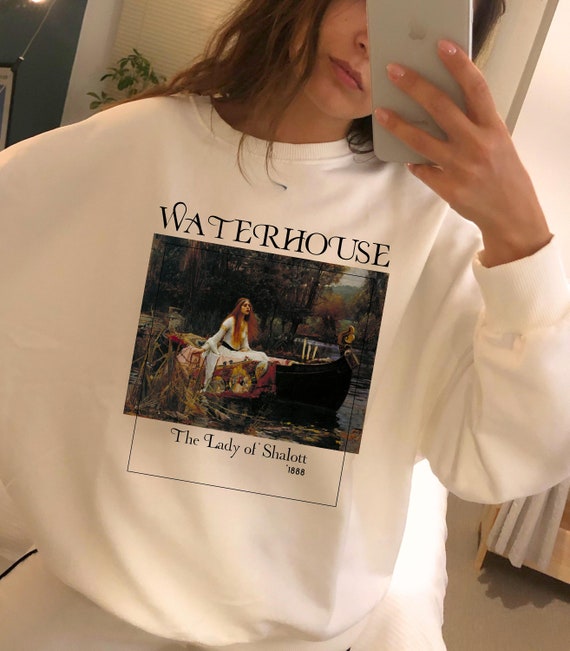 Lady of Shalott Sweatshirt: John William Waterhouse Romanticism Art