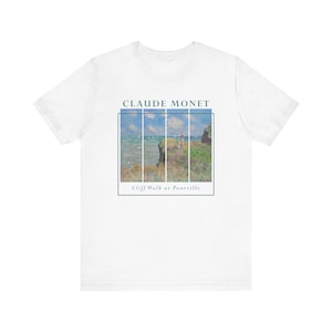 Claude Monet T-Shirt, Art T-Shirt, Cliff Walk at Pourville, Aesthetic Art Crewneck