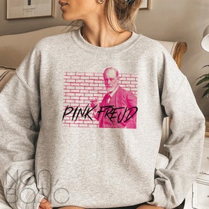 Pink Freud Sweatshirt: Funny Sigmund Freud Psychology Unisex Shirt image 5