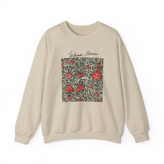 William Morris Sweatshirt morris Floral Sweater william Morrias Flowers art Sweatshirt art Crewneck famous Art morris Lovers aesthetic Art Etsy