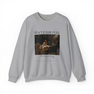 Lady of Shalott Sweatshirt: John William Waterhouse Romanticism Art image 4