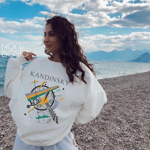 Wassily Kandinsky  Sweatshirt,Kandinsky Abstract Geometric Art Crewneck,Art History Sweatshirt, Art Lover Gift ,Art Sweatshirt