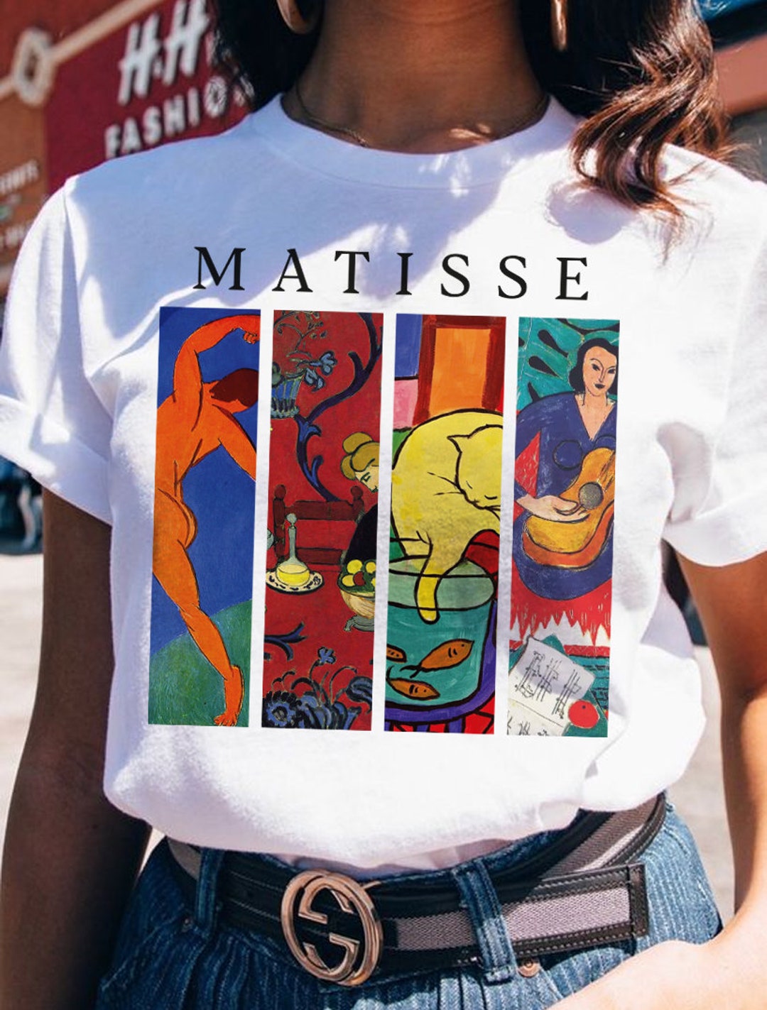 希少 80s Henri Matisse アートTシャツ Hanes 希少 80s Henri Matisse アートTシャツ Hanes