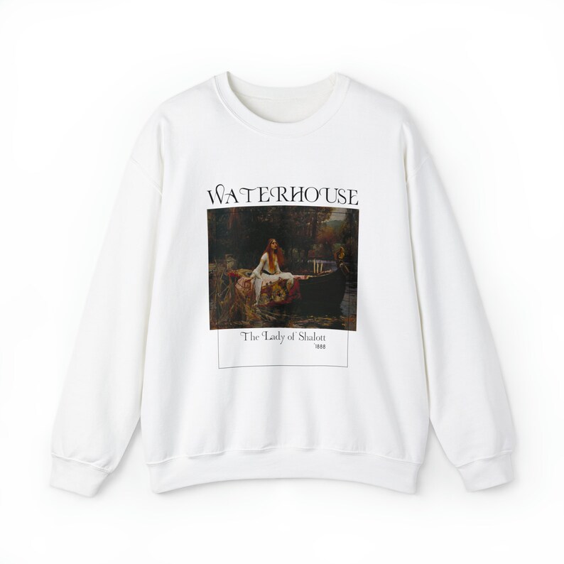 Lady of Shalott Sweatshirt: John William Waterhouse Romanticism Art image 5