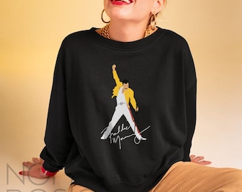 Bohemian Rhapsody Sweatshirt Freddie Mercury Shirt Queen Lover Rock Legend Shirt Queen Fans Music T shirt Etsy