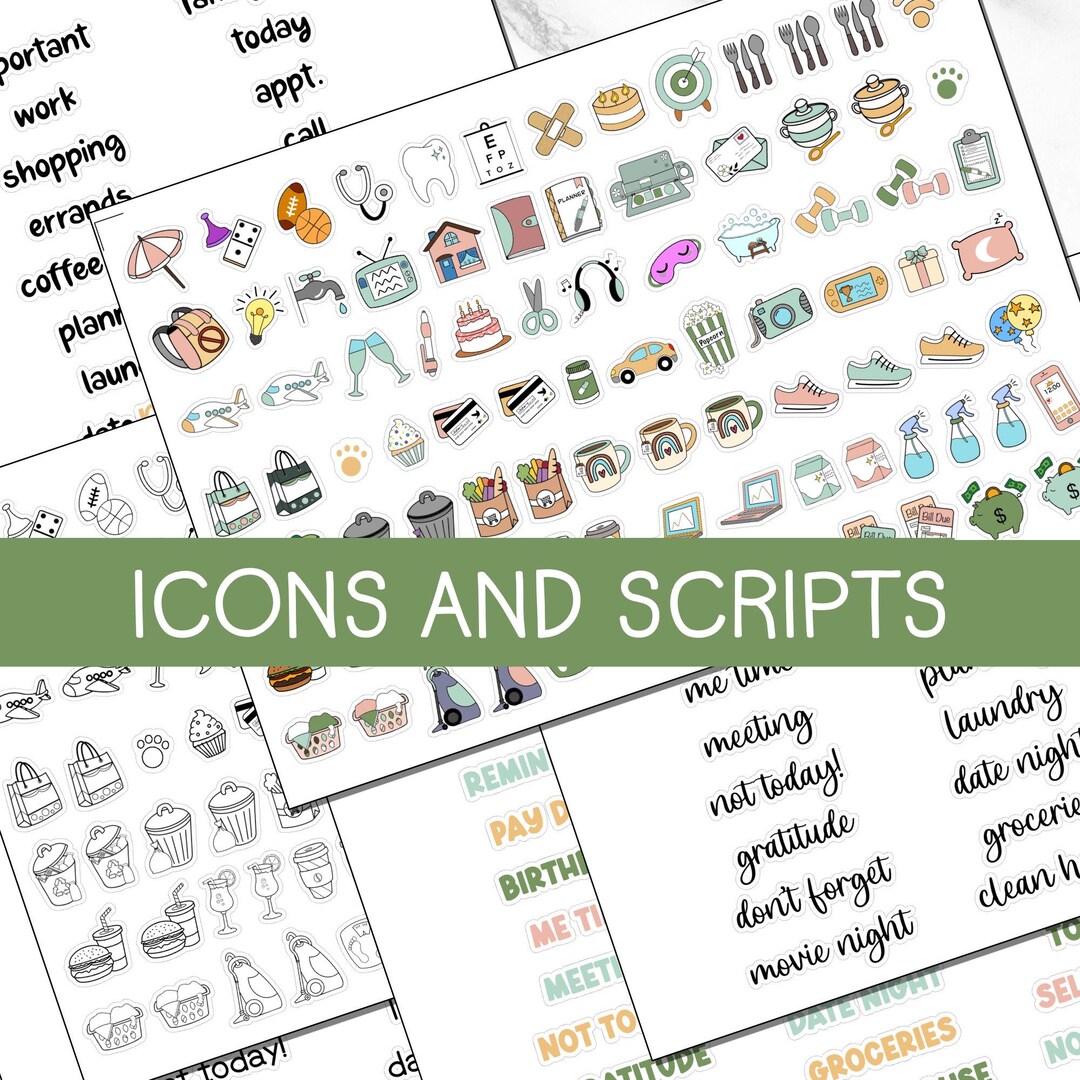 Spring Add On KIT 208 | Sweet Spring Add on Kit - Icons & Scripts | Digital Download ...
