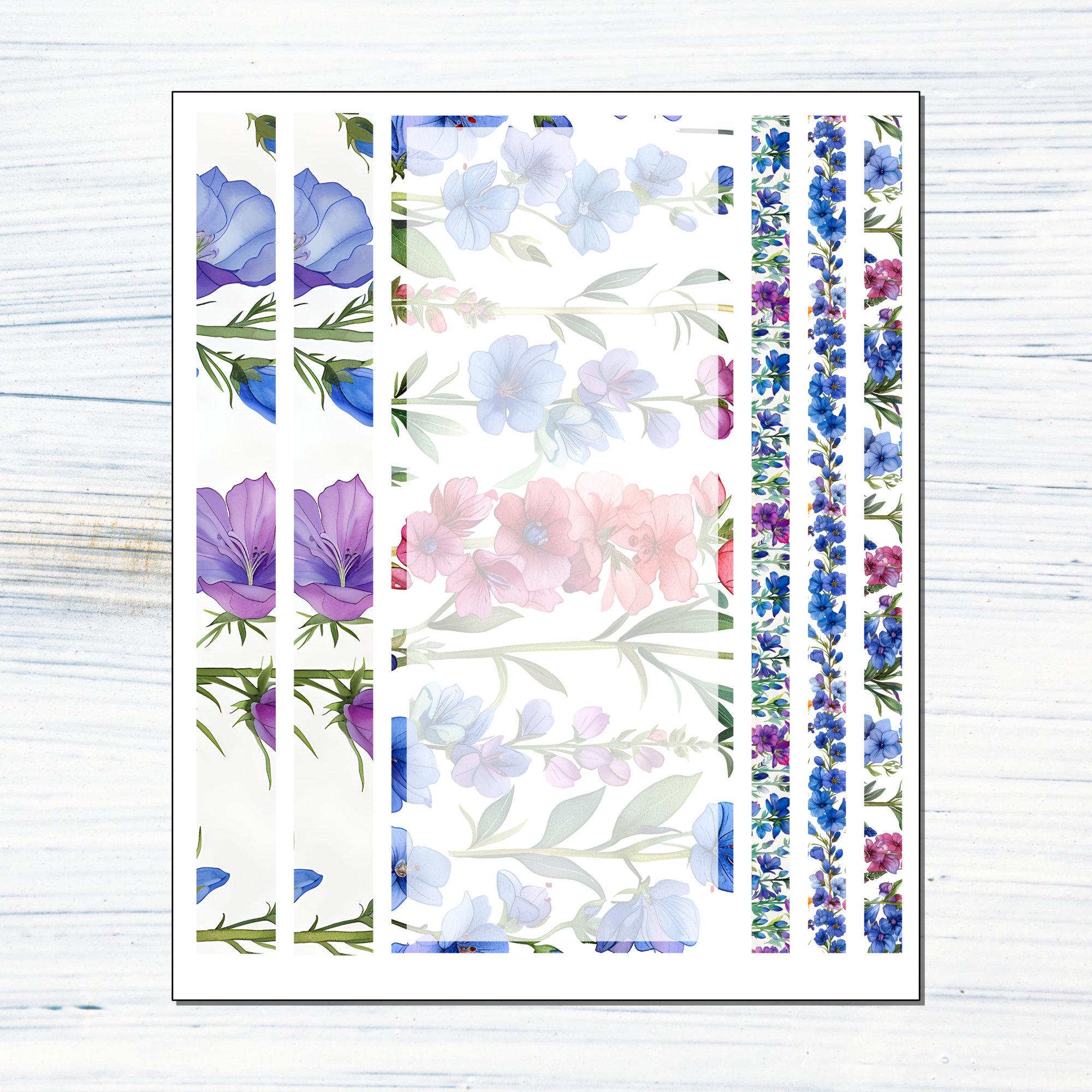 HP BIG Dashboard - July Larkspur Printable Dashboard Sticker Kit for ...