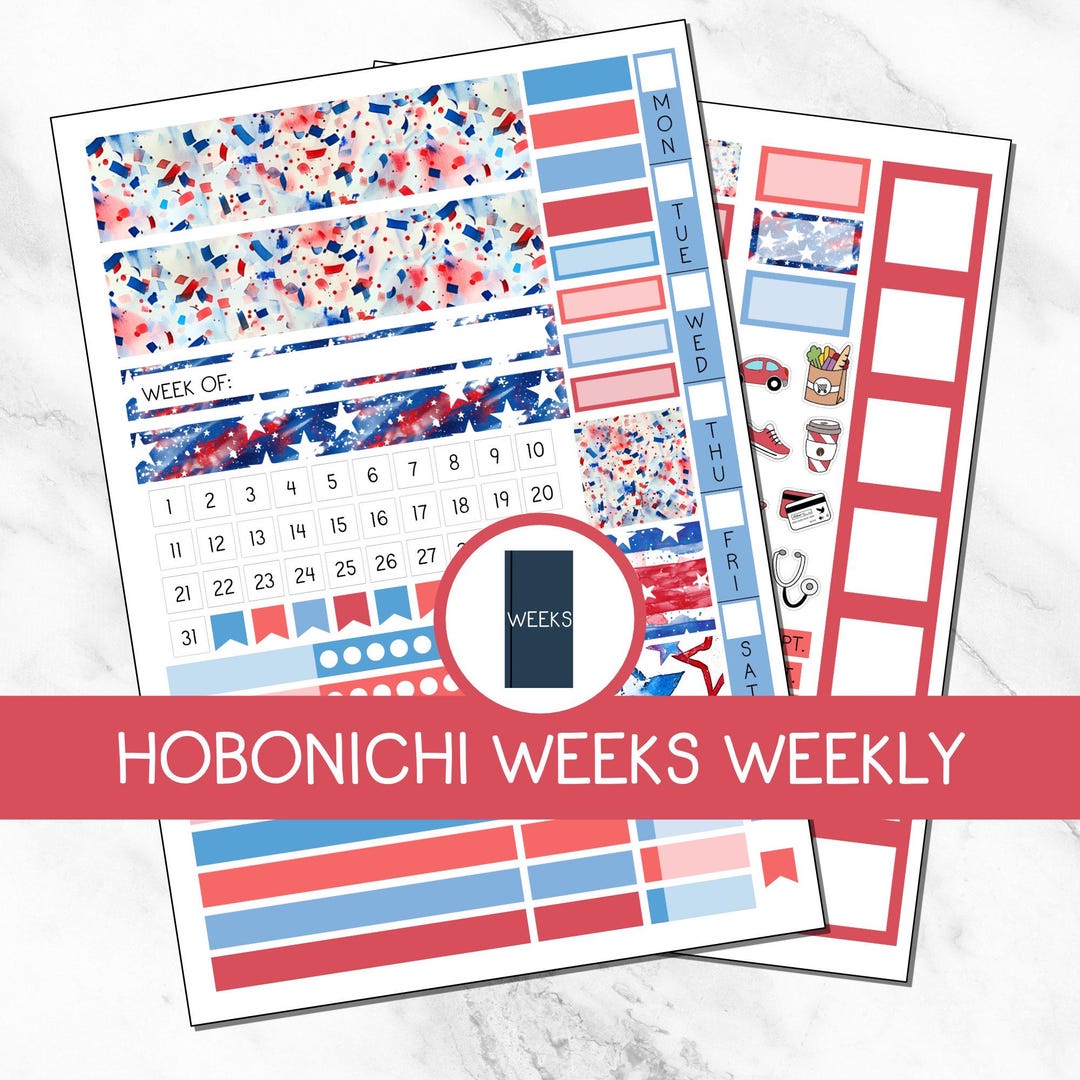 KIT 212 | Independence Day - Hobonichi Weeks Weekly | Digital Download ...