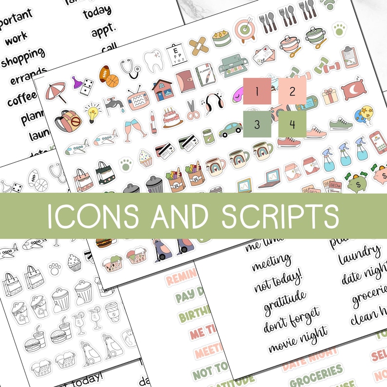 KIT 207 | Gentle Spring Add on Kit - Icons & Scripts | Digital Download ...