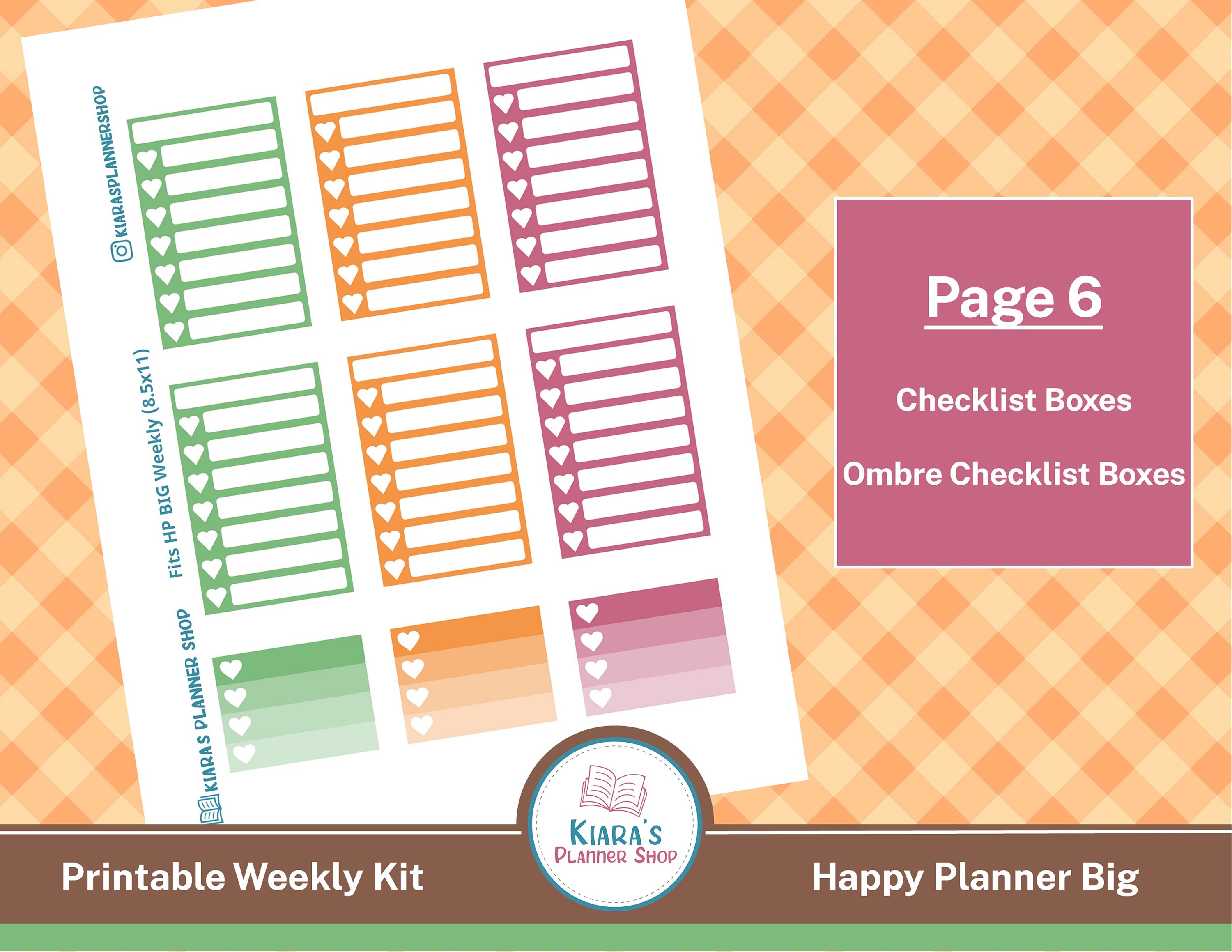Happy Fall Printable Weekly Sticker Kit for Happy Planner - Etsy