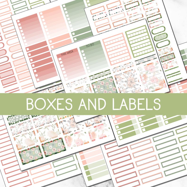 Spring Add On KIT 207 | Gentle Spring Add on Kit - Boxes and Labels | 1.5 Inch ...