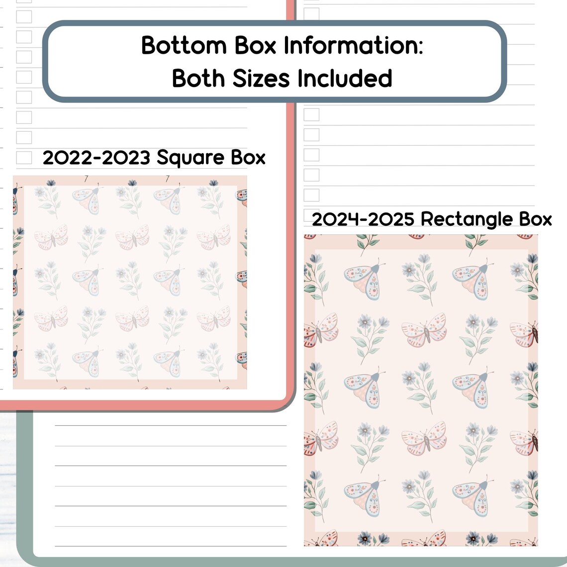 7x9 Daily Duo - Floral Fall Printable Daily Duo Sticker Kit for 7x9 ...
