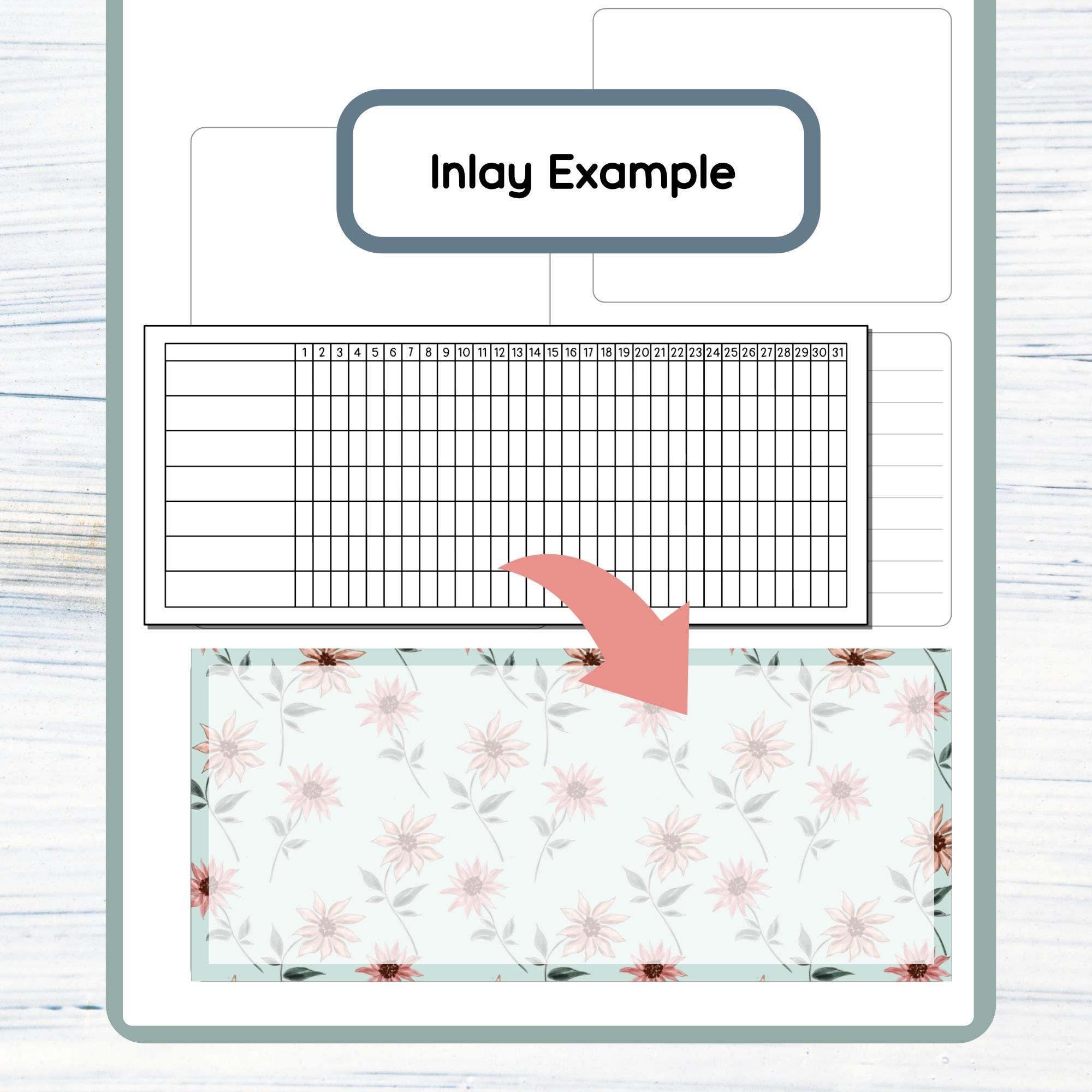 7x9 Dashboard - Floral Fall Printable Dashboard Sticker Kit for 7x9 ...