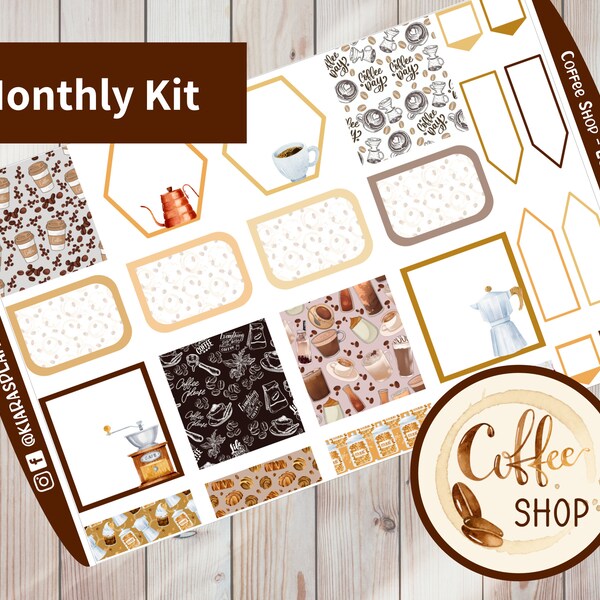 Coffee Scrapbook Layout - Etsy