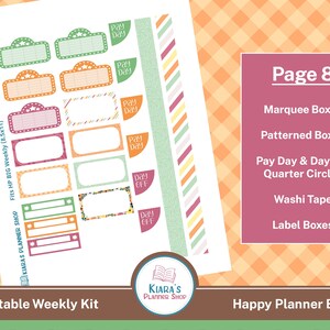 Happy Fall - Printable Weekly Sticker Kit for Happy Planner BIG (HFHPBW ...