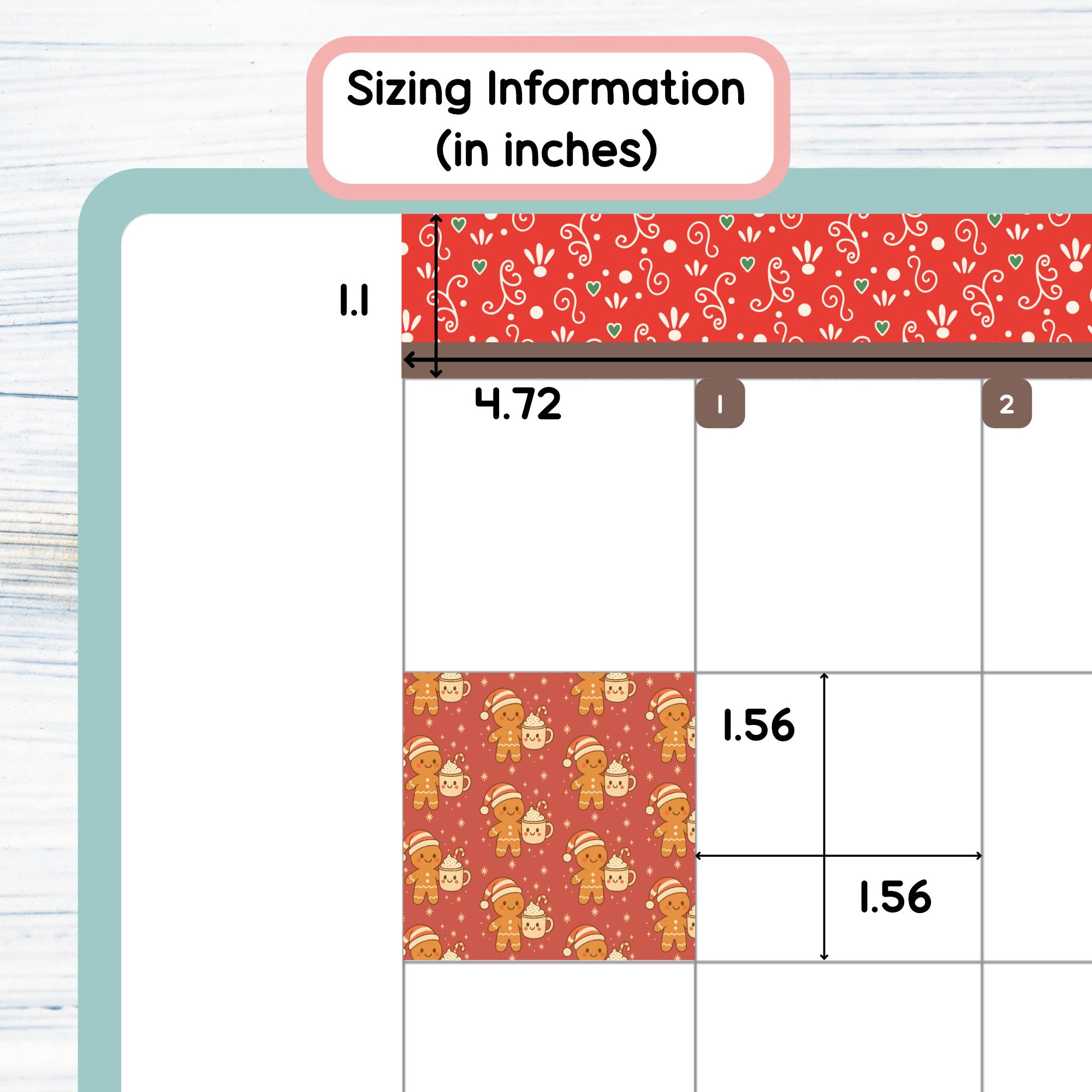 HP Classic Monthly - Sweet Holiday Printable Monthly Sticker Kit for ...