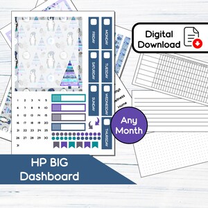 HP BIG Dashboard - Let It Snow Printable Dashboard Sticker Kit for ...