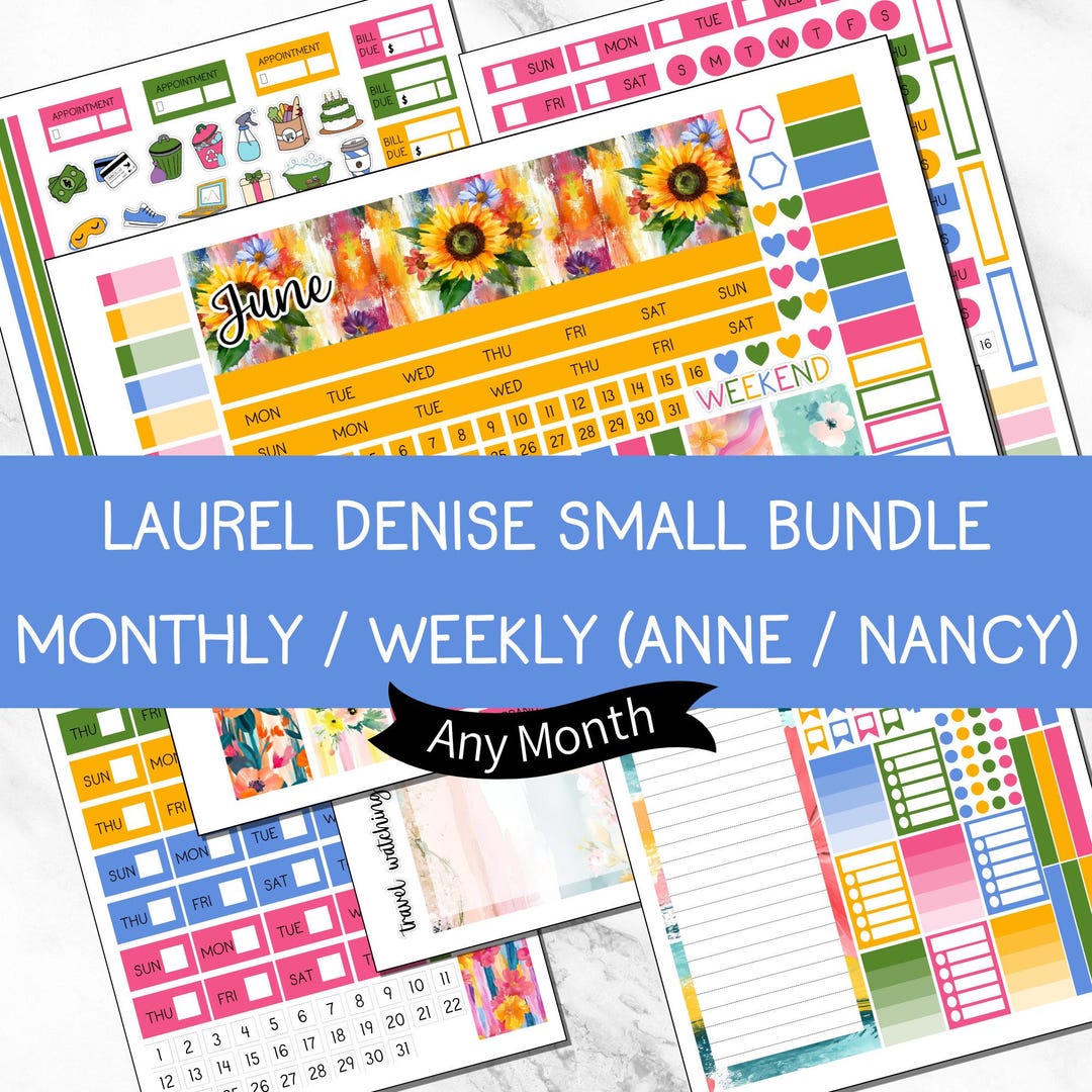 KIT 211 | Summer Flower | June - Any Month | Laurel Denise Small Bundle ...