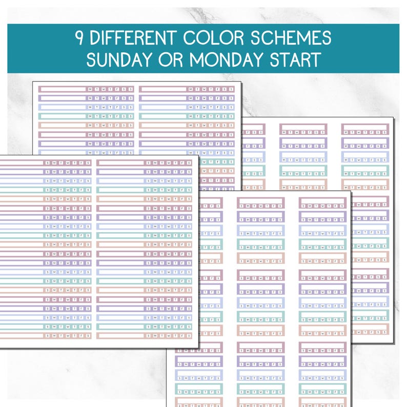 WEEKS | Habit Tracker Assortment - 1,530 Stickers - Hobonichi Weeks ...