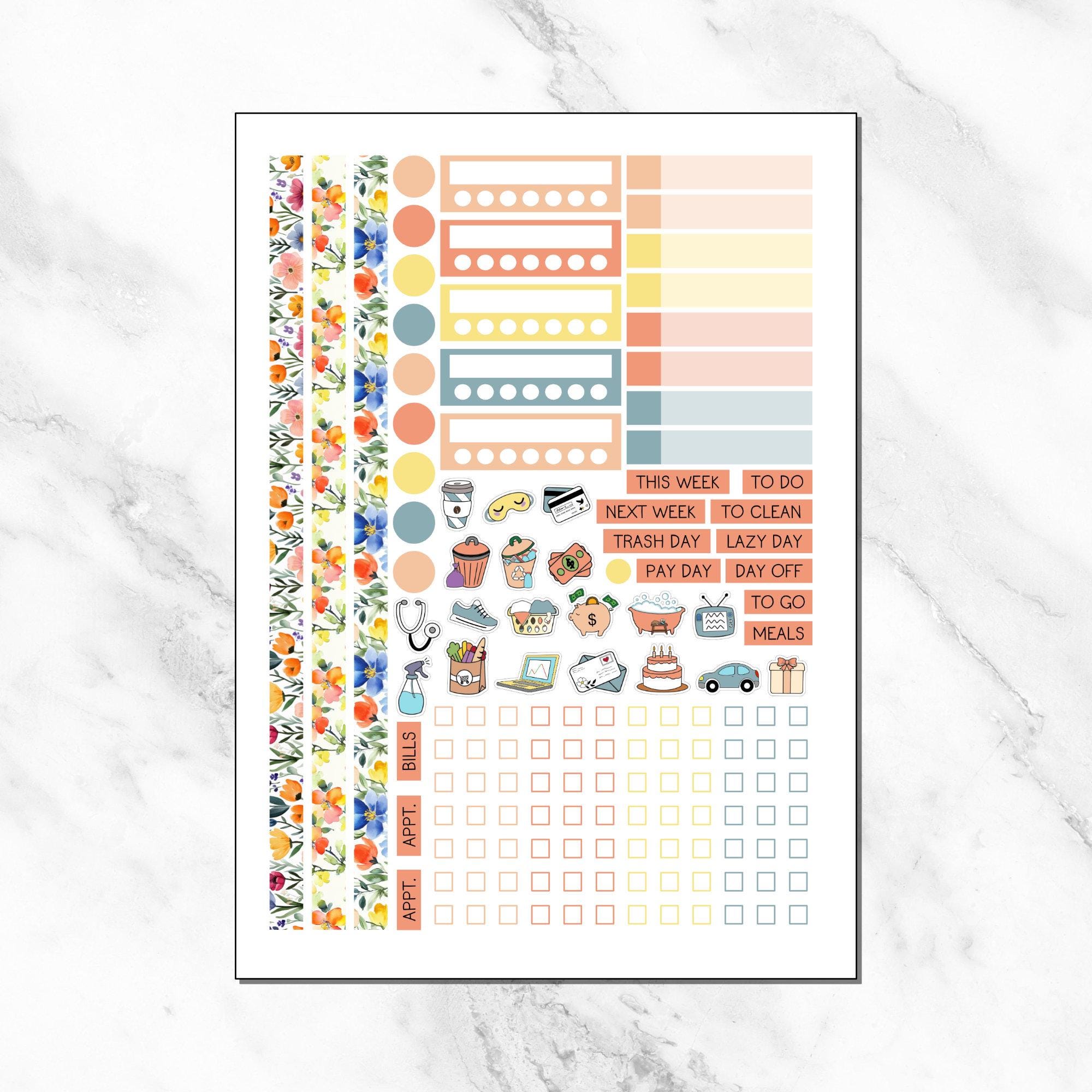 KIT 213 | Summer Fields - Erin Condren 7x9 Dashboard Planner | Digital ...