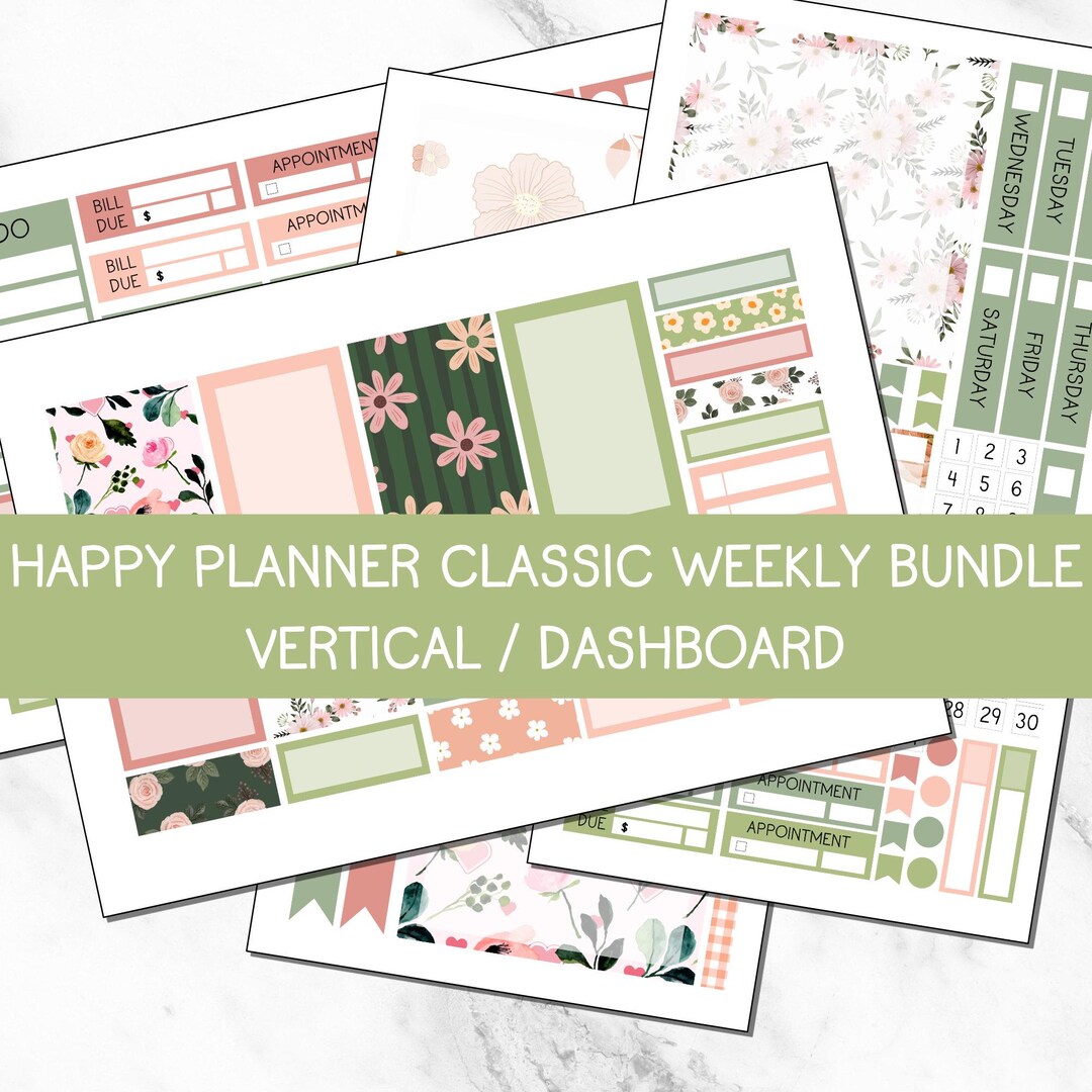 KIT 207 | Gentle Spring - Happy Planner Classic Weekly Bundle ...