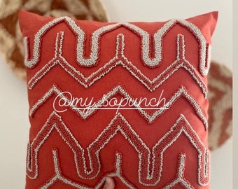 Boho Pillow • Textured Pillow • Pillow Case • Pillowcase • Tassel Pillow • Pillow • Decorative Pillow • 16*16Inch •