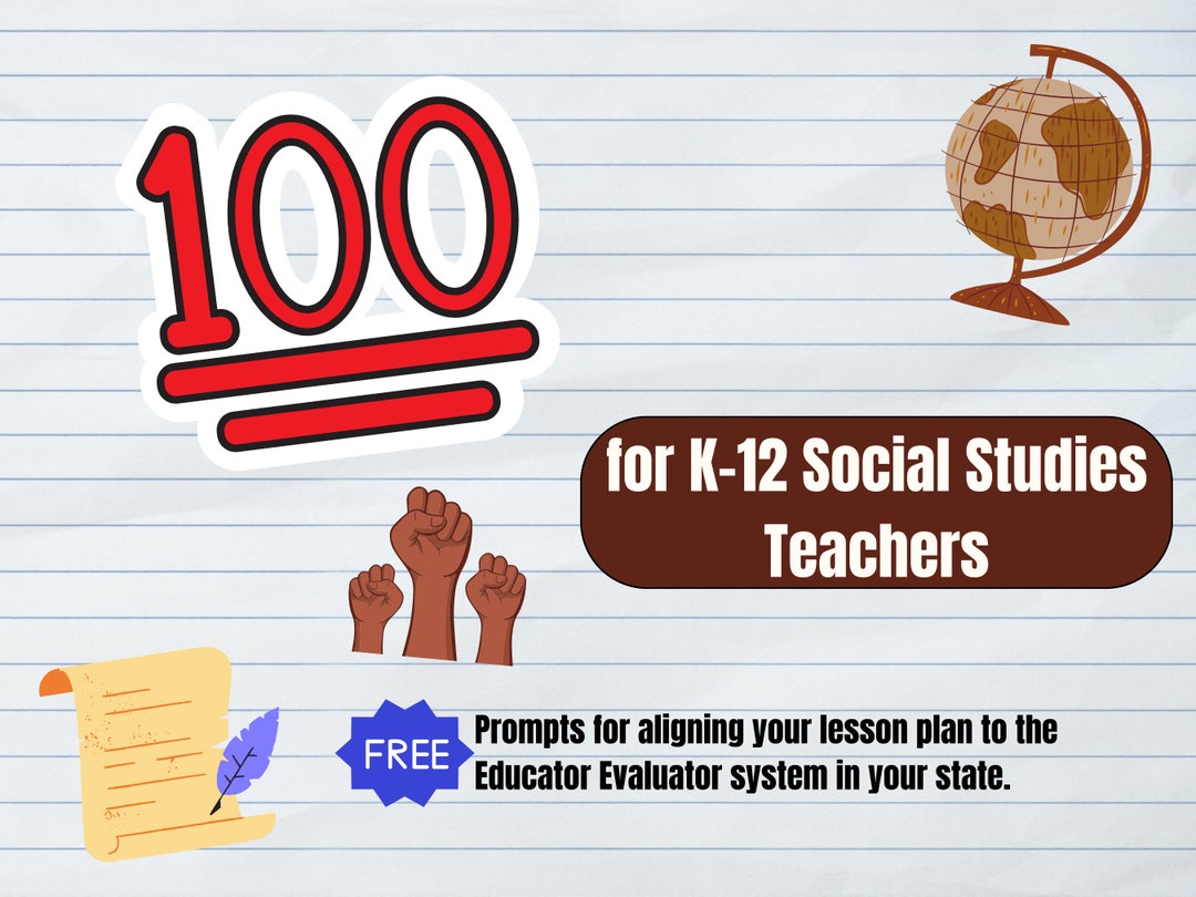 Chatgpt Prompts for K12 Social Studies Teachers Chatgpt Etsy Australia