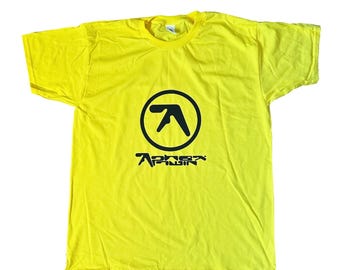 Yellow Aphex Twin Unisex T-Shirt - Vintage Logo
