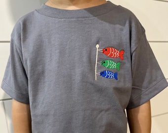 Boy's Day Fish Shirt Koinobori Shirt for Boys Day Koinobori Tee for Kids Koi Fish Shirt for Children's Day Boy's Day T-Shirt Koi Streamer