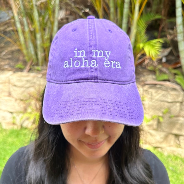 In My Era Hat Aloha Era Baseball Cap Custom Eras Hat for Millenial Hat Personalized In My Era Hat Cap Custom In My Era Gift for Women