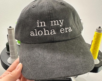 In My Era Hat Aloha Era Baseball Cap Custom Eras Hat for Millenial Hat Personalized In My Era Hat Cap Custom In My Era Gift for Women