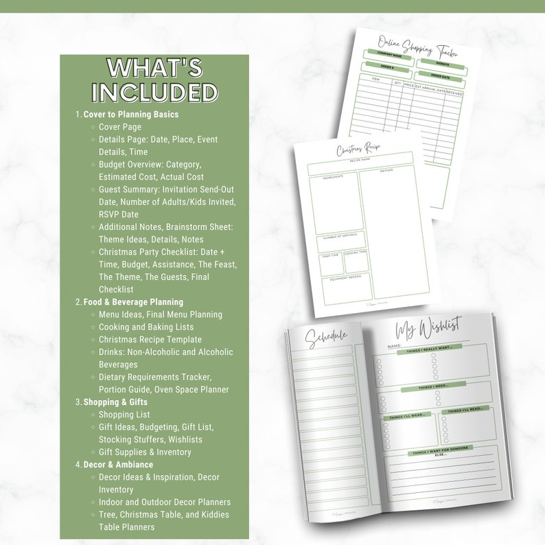 Christmas Planner Printable 2023 - Holiday Organizer, Digital Download ...