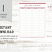 Job Search Logins Printable, Job Search Tracker | Ready to Print | 8 ...