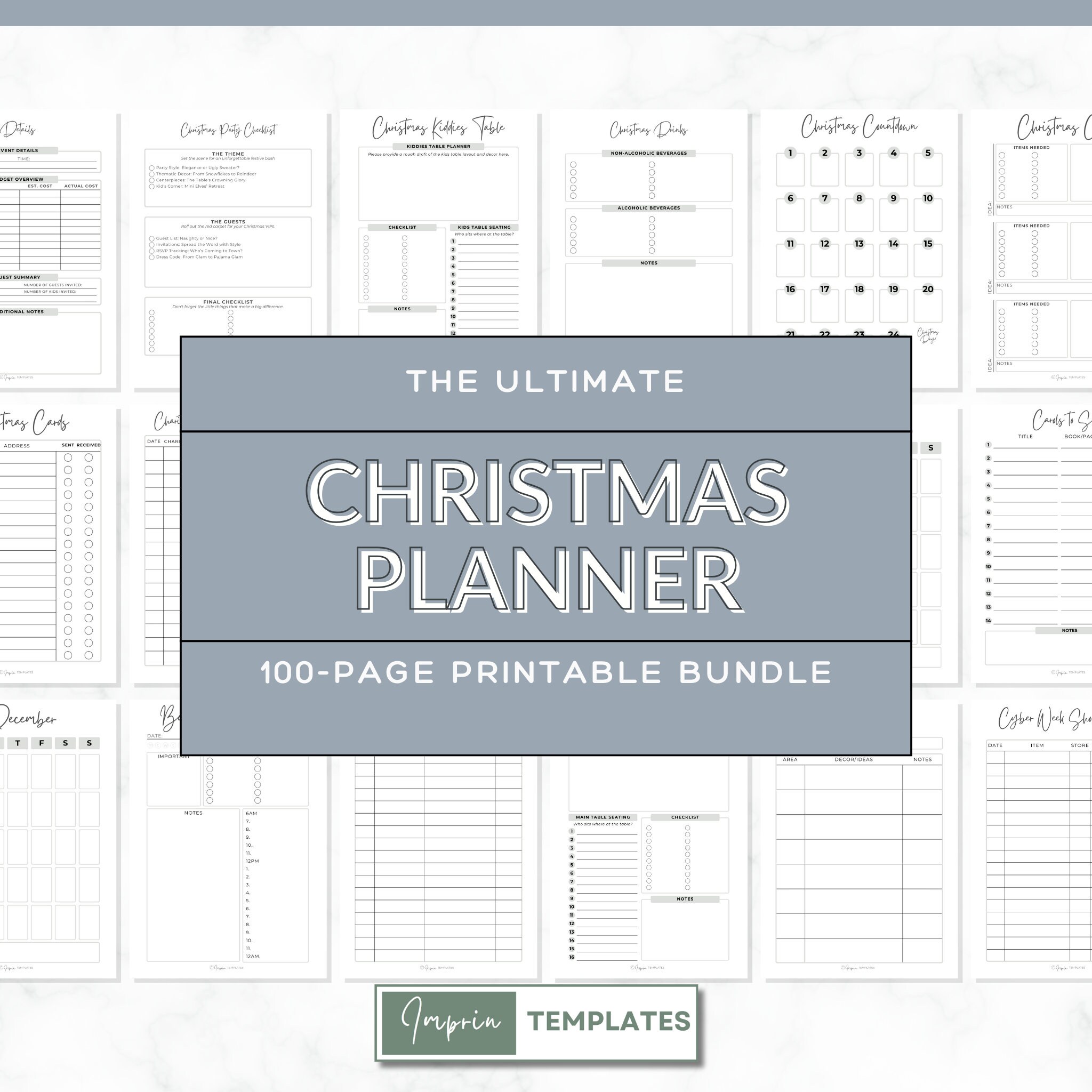 Christmas Planner Printable 2023 - Ultimate Holiday Organizer in A4, A5 ...