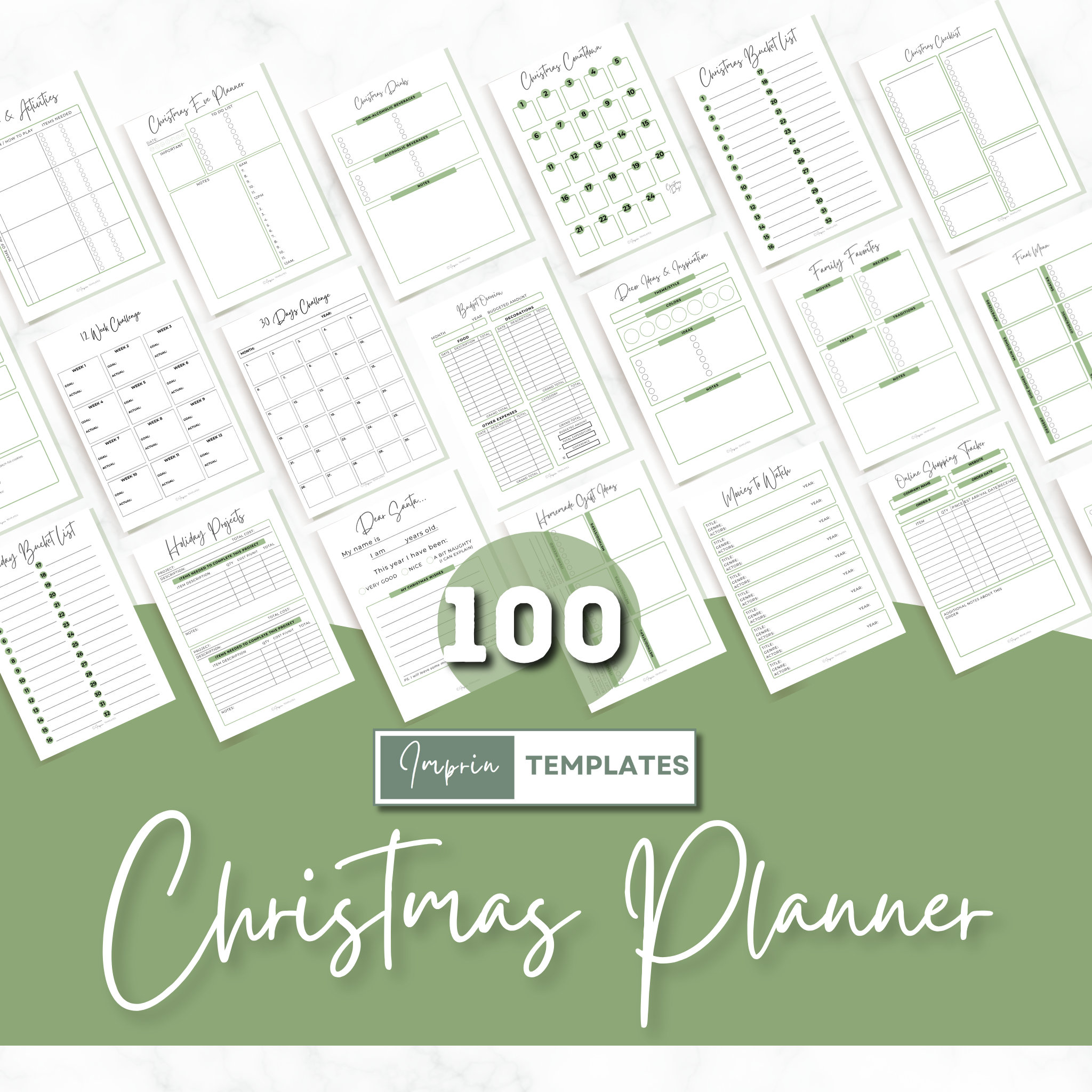 Christmas Planner Printable 2023 Holiday Organizer Digital - Etsy Australia