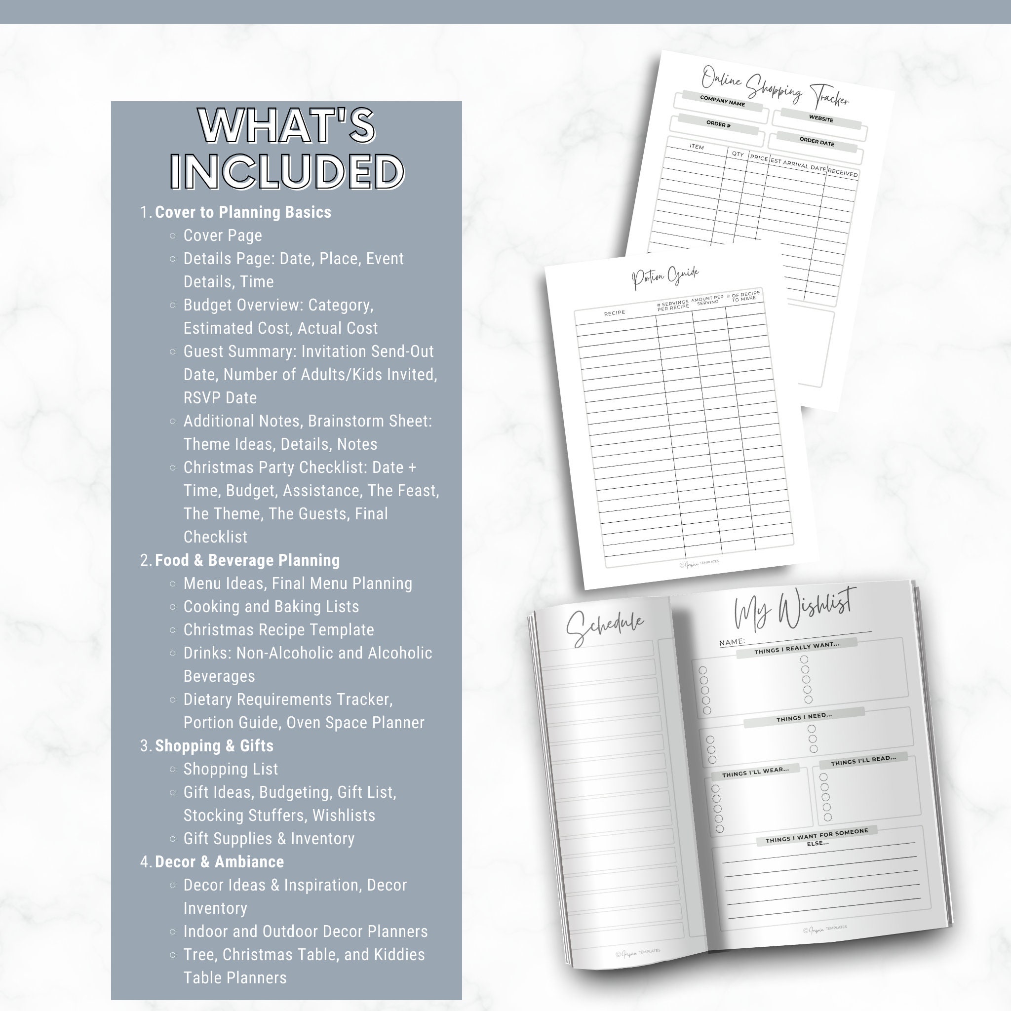 Christmas Planner Printable 2023 - Ultimate Holiday Organizer in A4, A5 ...