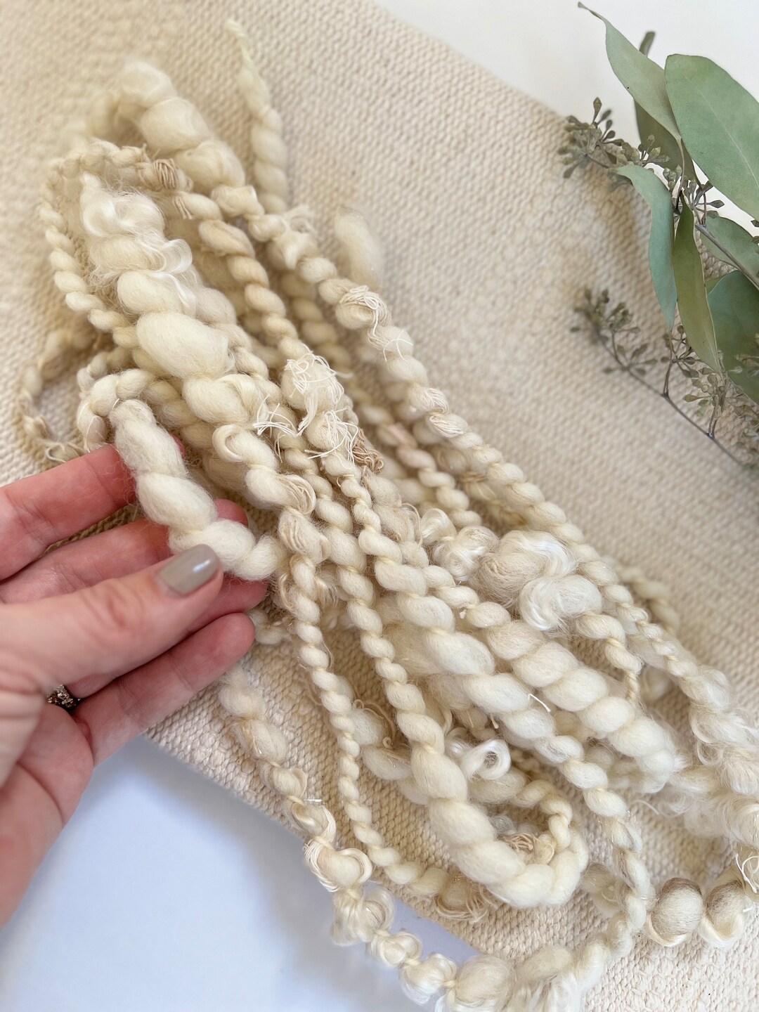 Dolly the Sheep Art Yarn Hand Blended Hand Spun Coiled Etsy