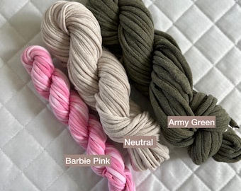 Hand Cut T-Shirt Yarn: Recycled Cotton for Weaving & Fiber Art