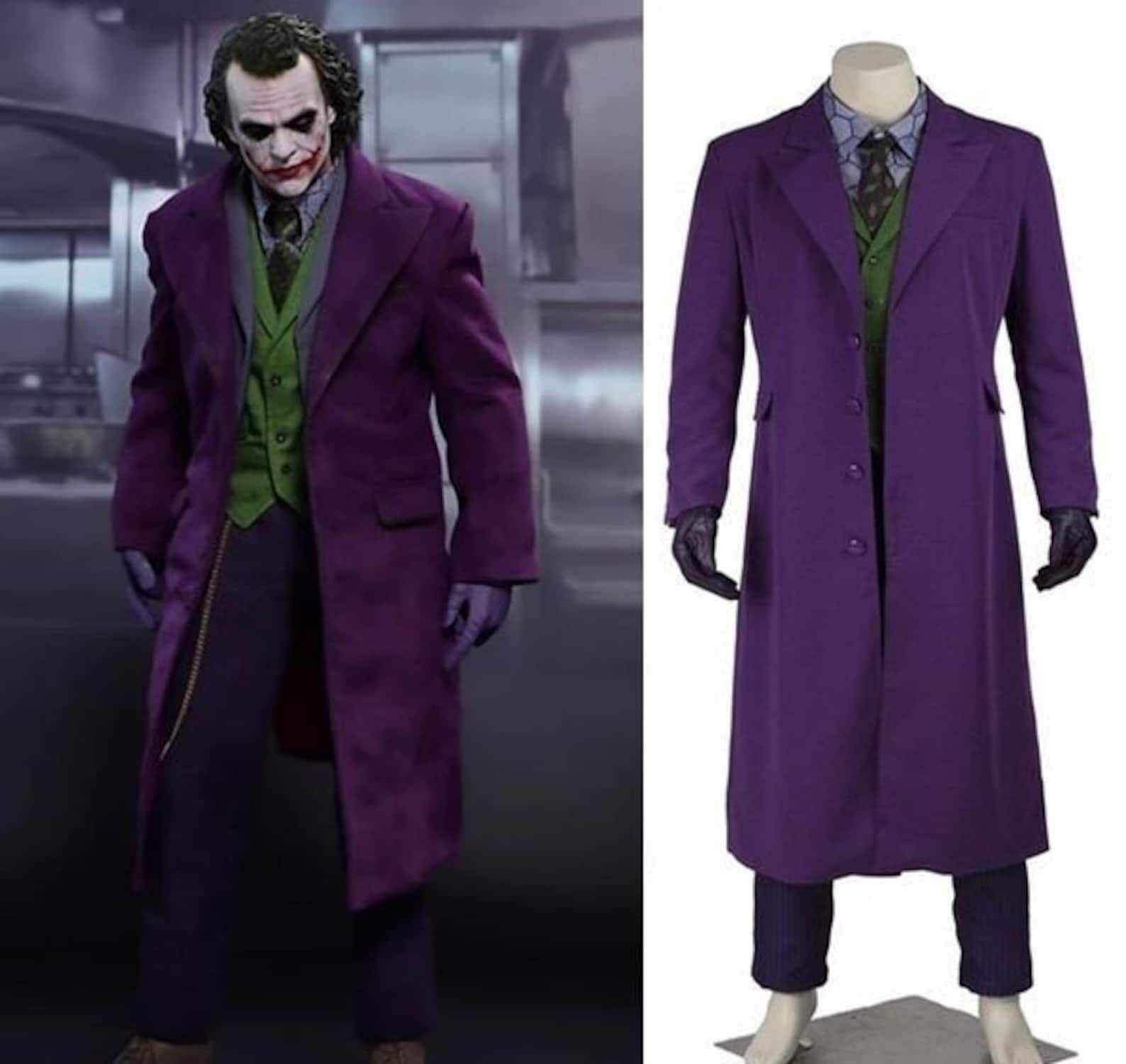 Purple Joker Coat Etsy