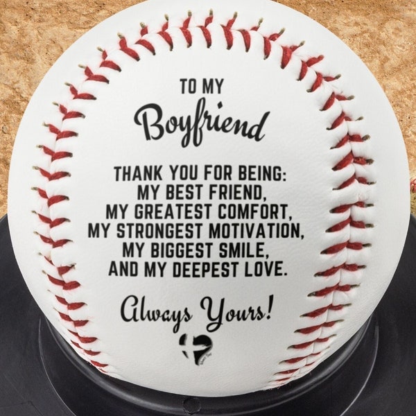 Presents For Boyfriend | My Best Friend, Baseball & Display Stand, Sports Gifts For Him, Dating Anniversary, Birthday Ideas, Christmas 119BB