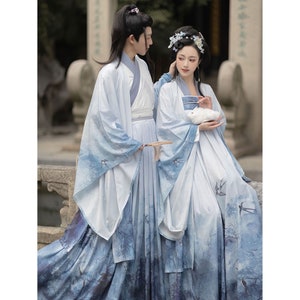 Kid's Chinese Hanfu Dress,tang Dress Long Suit, Girls Costume