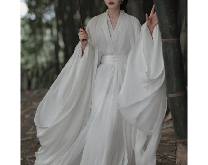 Hanfu Inner Robe Modern Unisex/male and Female Hanfu, Inner Wear Hanfu With Skin ...