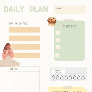 Cozy daily digital planner