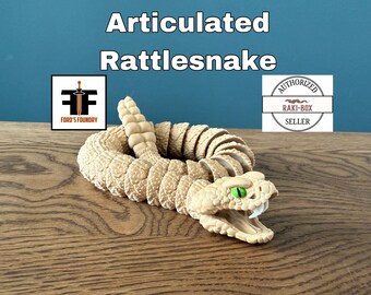 Rattlesnake Articulated Model - Raki Box Design - Reptile