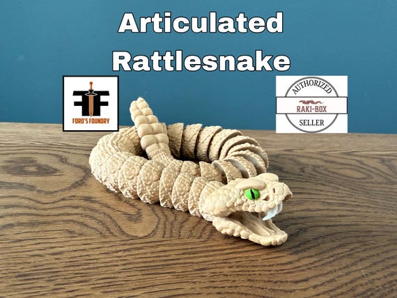 Rattlesnake Articulated Model - Raki Box Design - Reptile