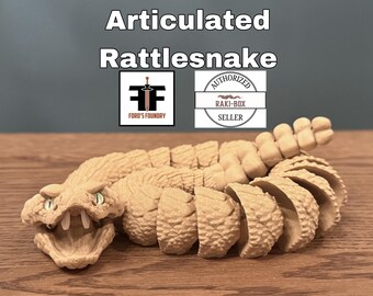 Rattlesnake Articulated Model - Raki Box Design - Reptile