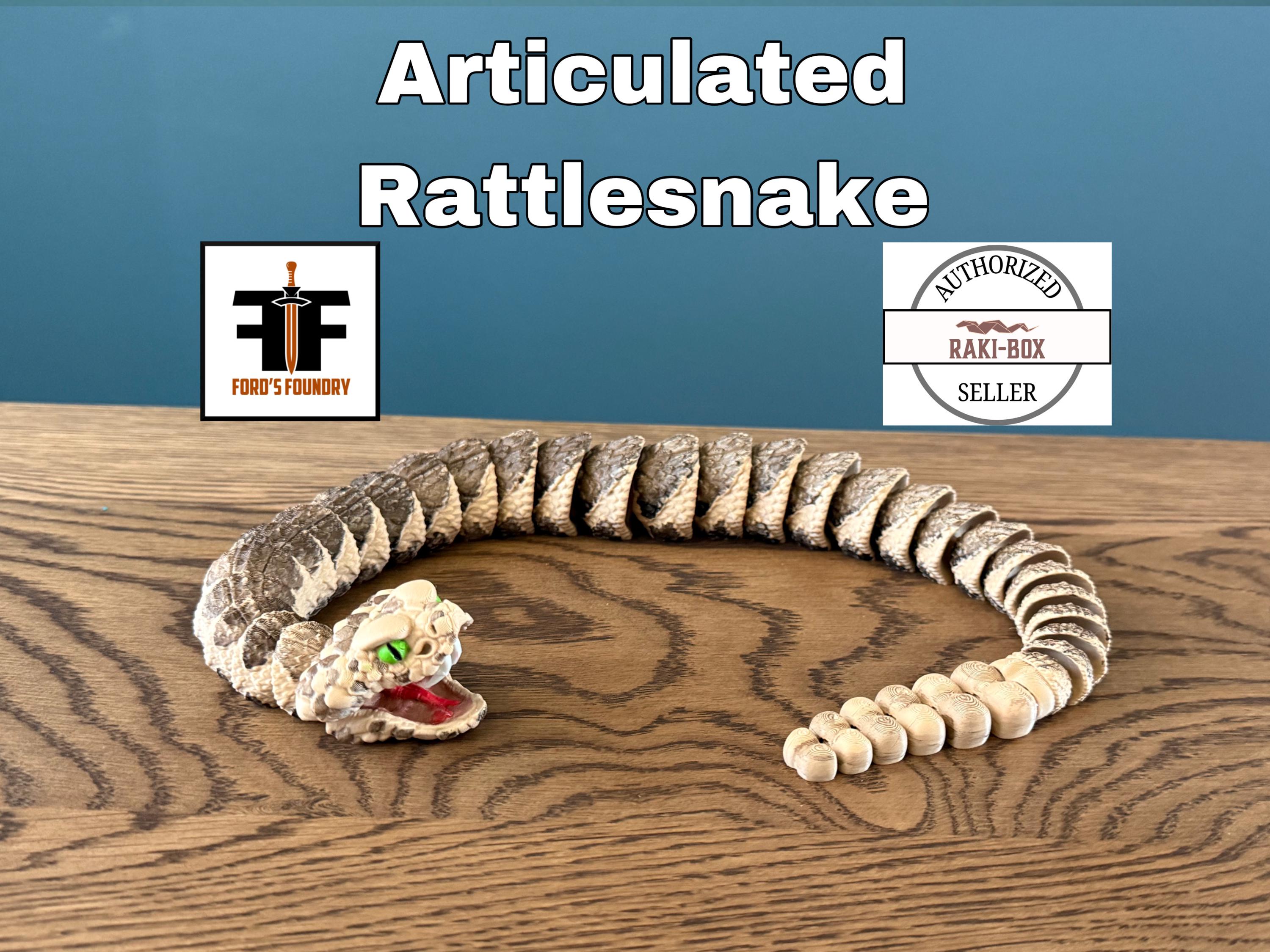 Rattlesnake Articulated Model - Raki Box Design - Reptile