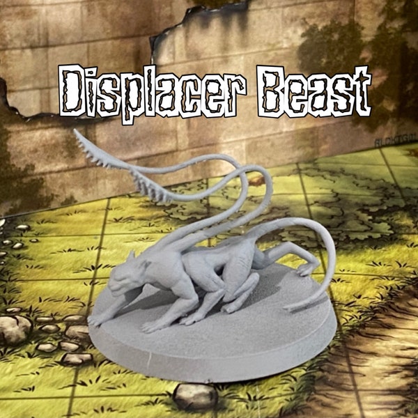 Displacer Beast RPG Miniature - Resin 3D Print - MZ4250 - Primed Ready to Paint