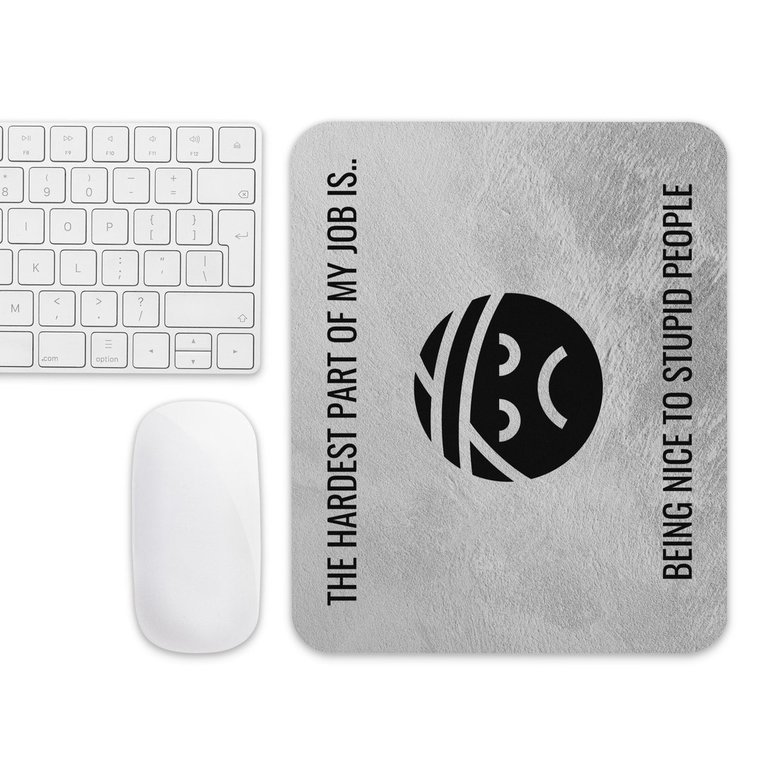 Mouse Pad Funny Face Office Mouse Pad Etsy