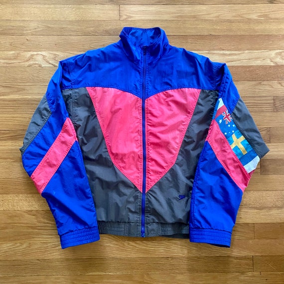 90s Vintage Speedo Full Zip Windbreaker - Blue Re… - image 2